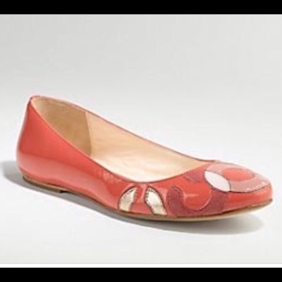 Coach Kora Ballet Leather Flats  Fall Shoes - Picture 1 of 9